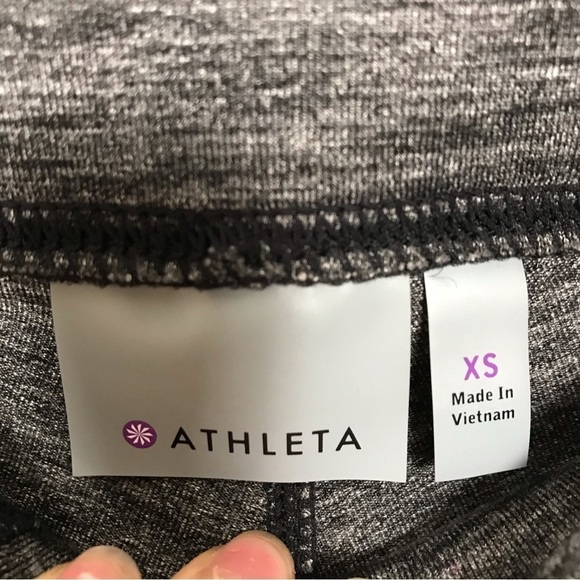 Athleta metro classic gray straight leg size xsmall yoga athletic leggings - Picture 7 of 8